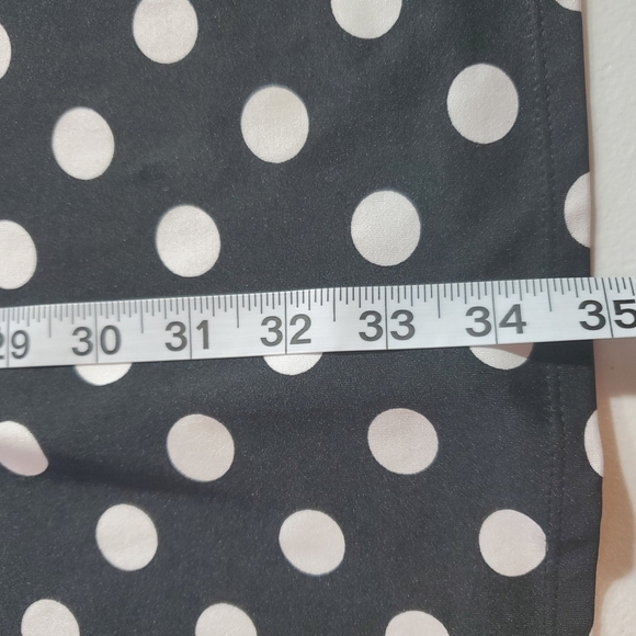MSK Black and White Polka Dot Dress with Ring Detail - Picture 8 of 10